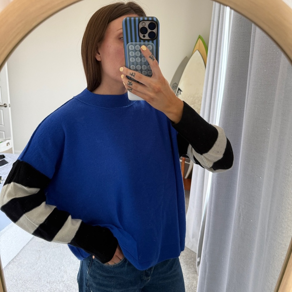 Free People Easy Street Cashmere Stripe Tunic
